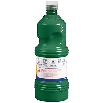 Prang Ready-to-Use Tempera Paint, Green, 32 Oz., 1 Count - color: Green