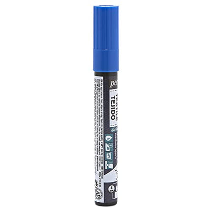 Pebeo 7A Marter Fabric Marker, 4 mm, Blue - color: Blue