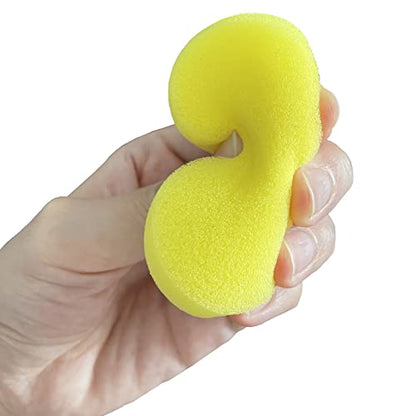 12 Pcs Round Painting Sponge WAFJAMF 2.96inch Yellow Craft Sponges Clay Sponge for Face Painting Art Crafts - size: 12PCS