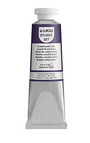 Lukas Studio Artist Oil Color Paints - High-pigment oil paint made with natural binder for artist, painting, & more! - [Cobalt Violet Hue - 37 mL] - color: Cobalt Violet Hue, size: 1.3 Fl Oz (Pack of 1)