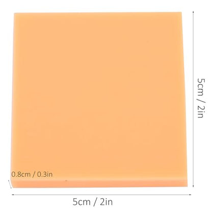 Zunate 10Pcs Color Rubber Stamp Blocks for Carving, DIY Soft PVC Engraving Bricks, Craft Accessories for Kids & Adults, 5x5cm Art Supplies
