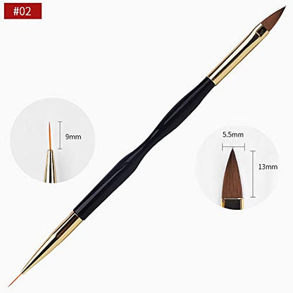 Artdone 31pcs Nail Art Brushes Tools Set Dotting Tools for Gel Polish | Dust Brush,Striping Brushes for Long Lines, Drawing Pen Design supply - color: 31Pcs