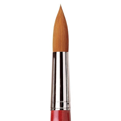 da Vinci Watercolor Series 5580 CosmoTop Spin Paint Brush, Round Synthetic with Red Handle, Size 30 (5580-30) - size: Size 30, style: Round
