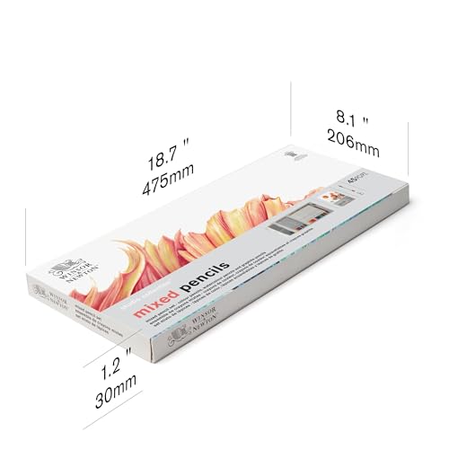 Winsor & Newton Studio Collection Artist Pencils, Mixed Pencil Box Set, 45 piece - style: 45 Piece Mixed Pencil Set