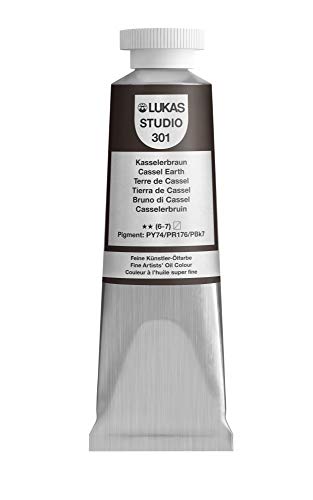 Lukas Studio Artist Oil Color Paints - High-pigment oil paint made with natural binder for artist, painting, & more! - [Cassel Earth - 37 mL] - color: Cassel Earth, size: 1.3 Fl Oz (Pack of 1)