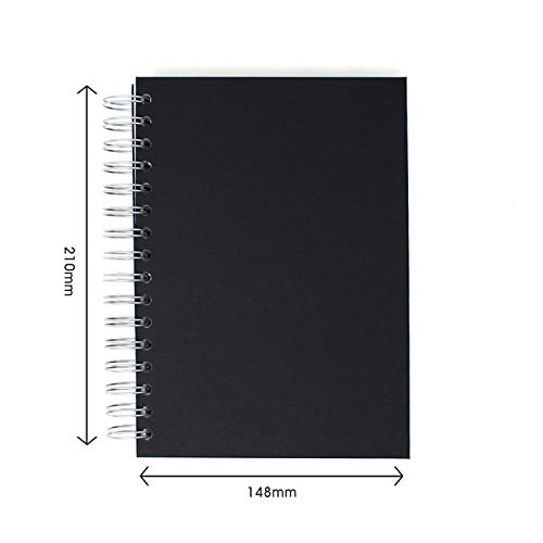 Artway Studio Spiral Sketchbook - 5.8" x 8.3" Portrait - 170gsm / 105lb Drawing Paper - 96 Sides - size: 5.8" x 8.3" (A5) Portrait