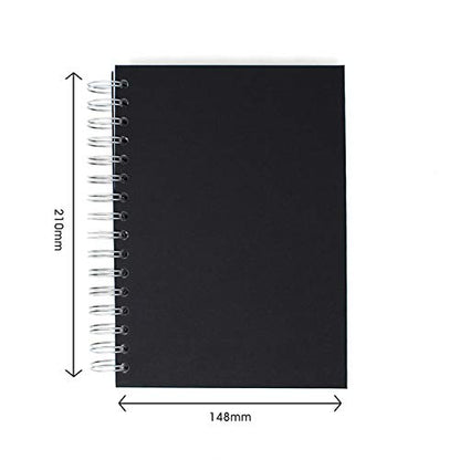 Artway Studio Spiral Sketchbook - 5.8" x 8.3" Portrait - 170gsm / 105lb Drawing Paper - 96 Sides - size: 5.8" x 8.3" (A5) Portrait