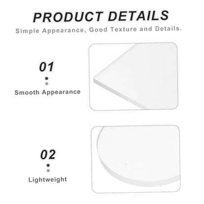 SAFIGLE 4pcs Gel Printing Plate Set for Art Printing and Printmaking, 8mm Reusable Gel Press Plates for Mixed Media, Scrapbooking, and Crafting Supplies