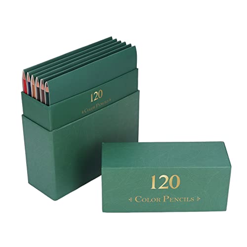 Jeanoko Colored Pencils, Oil Based Colored Pencils Professional 120 Colors Fade for Sketching