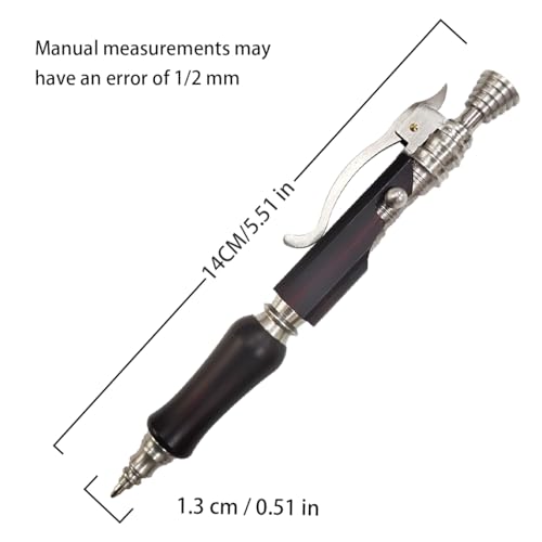 Dr. Metalleung Heavy Duty Stainless Steel Bolt Action Pen - Tactical EDC Retractable Ballpoint Pen with CNC Precision, Pocket Clip, Refillable (Black G2 Ink) - Perfect for Gifts & Smooth Writing - style: Baroque