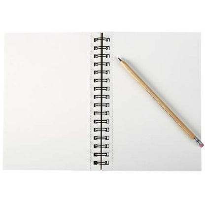Artlicious Sketch Book 6 Pack - 5.5" x 8.5" - Small Spiral Sketch Books - Drawing Notebook - Sketchbook for Drawing Art - 6 Pack 360 Sheets White Paper