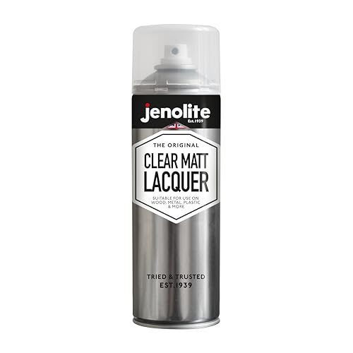 JENOLITE Clear Matte Lacquer | Crystal Clear Finish | Enhances & Protects Surface and Paintwork from Corrosion & UV Damage with Non-Yellowing Sealer | 500ml (16.9fl oz) - color: Clear Matte
