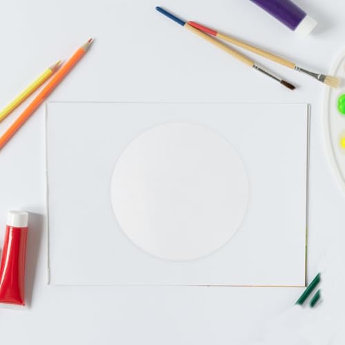 3pcs Transparent Monoprinting Plate - Rectangle & Round Gel Printing Plate for Crafting - Reusable Printmaking Supplies for Card Making and Scrapbooking