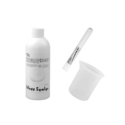 Eco-Friendly Acrylic Gloss Sealer Varnish - Fading & Water Resistance - Fast Drying for Concrete Gypsum Plaster (8.45oz) - color: 8.45oz