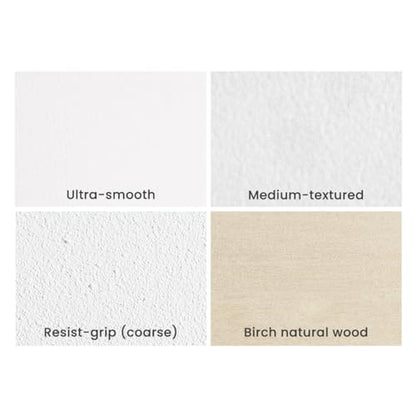 Da Vinci Pro Ultra Smooth Wood Canvas Gesso Board - 3/4" Deep, 10x10 Single White Acrylic Polymer Gesso Panels for Painting Fine Portraits and Ultra Fine Detail Illustrations and Artwork - size: 10x10"