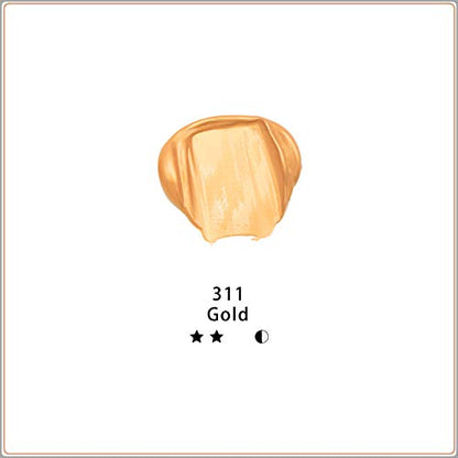 Artecho Gold Acrylic Paint, Gold Paint (120ml / 4.05oz) Tubes, Art Craft Paints for Canvas, Rock, Stone, Wood, Fabric, Art Supplies - color: Gold, style: Art