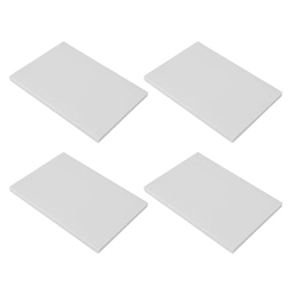 10PCS Rubber Stamp Carving Blocks for DIY Printmaking Easy to Cut Soft Rubber Stamp Making Kit for Beginners and Pros 3.9x5.9x0.3in (White)