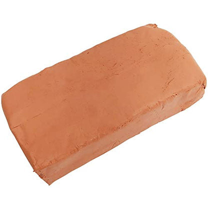 Mont Marte Premium Air Hardening Clay, Terracotta, 500g (1.1lb), No Baking Required - color: Terracotta
