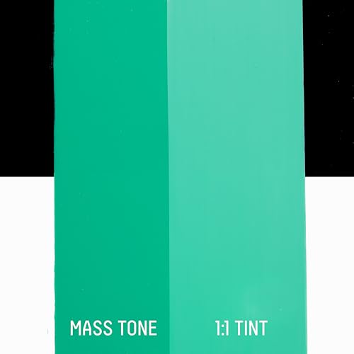 Liquitex BASICS Acrylic Fluid Paint, 118ml (4-oz) Bottle, Bright Aqua Green - color: Bright Aqua Green, style: 118ml (4-oz)
