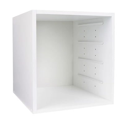 ArtBin 6855SC Super Satchel Cube - 15.5 x 16.75 x 15.625 in. Arts and Crafts Supply Storage with Pre-Drilled Holes, 6 Rail Set, Customizable, White