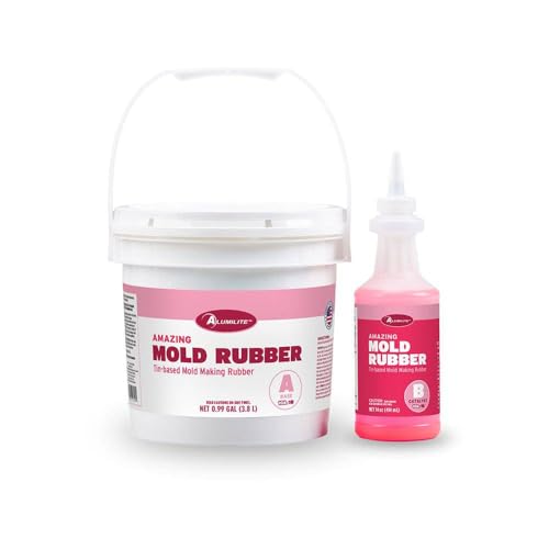 Amazing Mold Rubber, Tin-Based Silicone Rubber Molding [10 lb 2 Part Kit] 10:1 Ratio Liquid Mix with Catalyst | DIY Making & Casting Resin - size: 10 lb