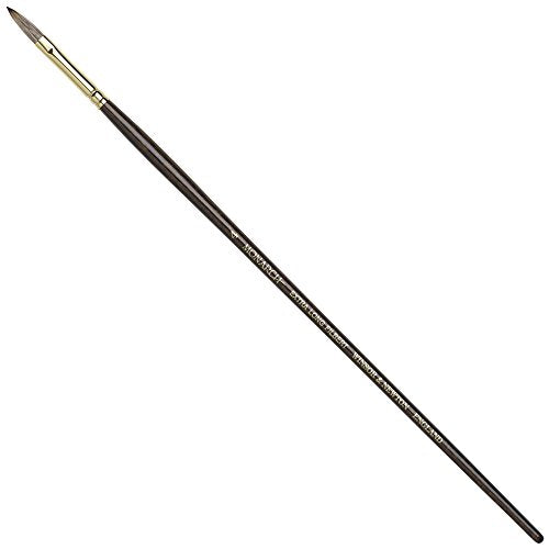 Winsor & Newton Monarch Filbert Long Handle Brush, X-Long, Size 4 - size: #4, style: Extra Long Filbert