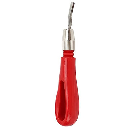 Manual Crafting Tool for Wood and - Linoleum Cutter for Wood Sculpting and Pumpkin Carving - Printmaking Carving Cutter Set with 6 Stainless Steel Blades and Weighted Handle