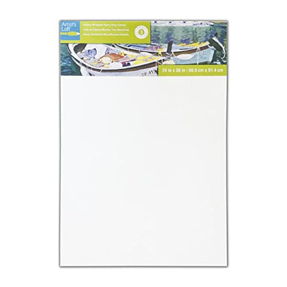 Artist's Loft 24" x 36" Level 3 Gallery Wrapped Heavy Duty Canvas - Archival, Acid Free Cotton Canvas for Acrylic and Oil Paint - Bulk 6 Pack - size: 24\ x 36\