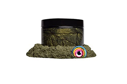 Eye Candy Pigments Premium Green Mica Powder - Green Onion (50gr) - for Epoxy, Resin, Soap, Paint, Woodworking, Acrylic Pouring, Bath Bombs, Fishing Lures - DIY Arts and Crafts Additive - color: Green Onion
