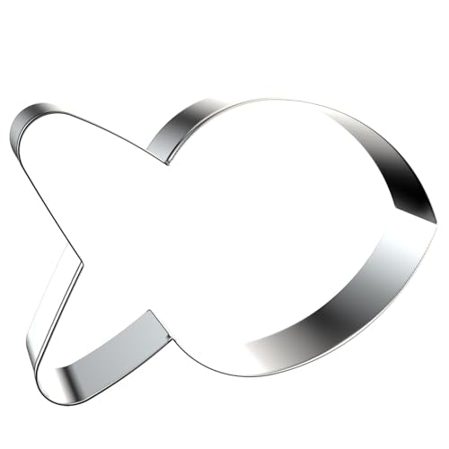 Goldfish Cookie Cutter Set - 5 inch, 4 inch, 3 inch, 2 inch - 4 Piece Simple Fish Cookie Cutters Shapes Molds - Stainless Steel