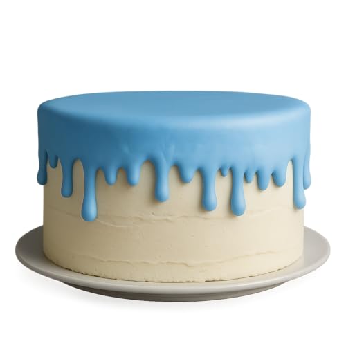 Mighty Gadget Dripping Shape Fondant Cutter (Style 1) 6x2.51" Cake Drip Border & Icing Edge Cookie Mold (Random Color)