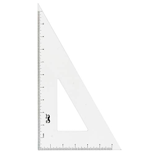 Mr. Pen Architectural Triangular Ruler Set with 12 Inch Triangular Scale | 11 Inch 30/60 and 8 Inch 45/90 Triangles