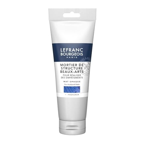 Lefranc & Bourgeois Artist Modelling/, Impasto Matt Opaque Can Be Mixed with Acrylic Paints, Structural Paste 250 ml Tube - size: 1 Count (Pack of 1), style: Artist modelling paste.