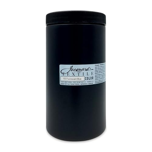 Jacquard Textile Color - Fluorescent Blue, 32 oz jar - color: Fluorescent Blue, size: 32 Fl Oz (Pack of 1)