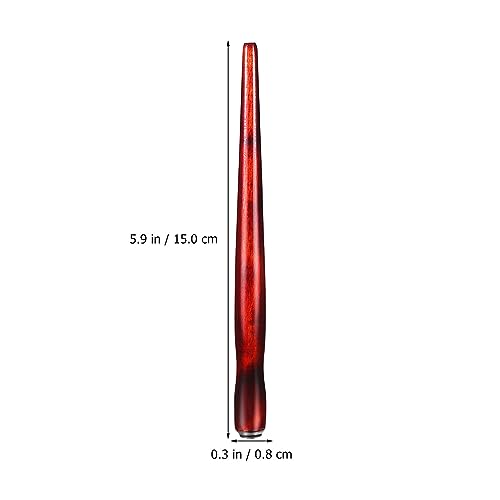 Gadpiparty 12-Piece Wooden Dip Pen Holder Set for Calligraphy, Drawing & Illustration - Portable Dark Red Penholder with Comfort Grip, Ideal for Ink Writing & Sketching