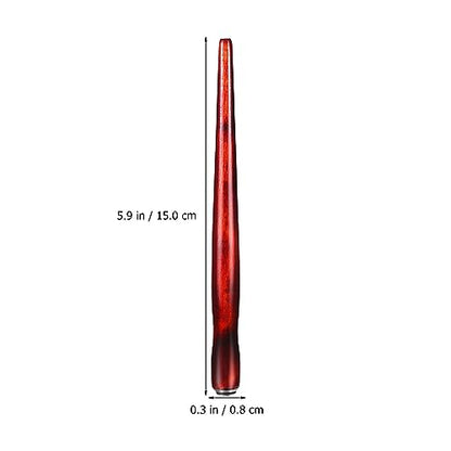 Gadpiparty 12-Piece Wooden Dip Pen Holder Set for Calligraphy, Drawing & Illustration - Portable Dark Red Penholder with Comfort Grip, Ideal for Ink Writing & Sketching