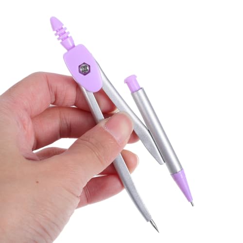 GALPADA Student Math Geometry Set Compass, Protractor, and Triangle Ruler, Convenient and Practical Plastic and Metal Tools for School Supplies and Math Projects,