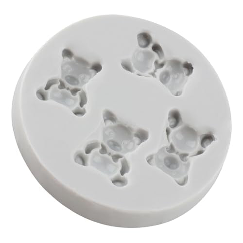 Cute Bear Polymer Clay Mold Bear Silicone Molds for DIY Crafts Epoxy Resin Casting Air Dry Polymer Clay Plaster Jewelry Making - color: Style D