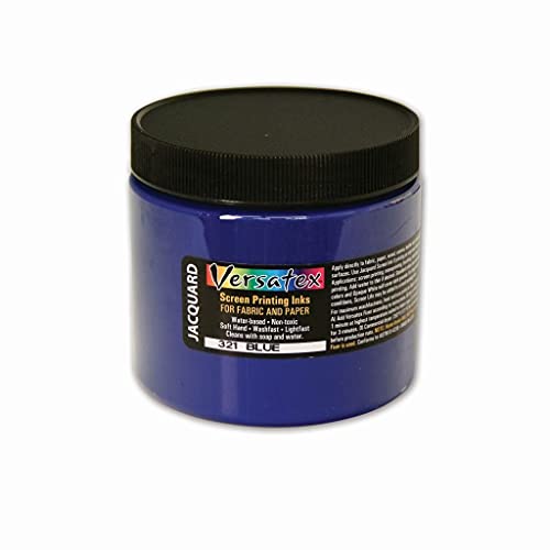 Versatex Print Ink by Jacquard, Semi-Transparent, Water-Based, 16oz Jar, Blue