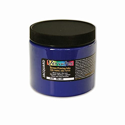Versatex Print Ink by Jacquard, Semi-Transparent, Water-Based, 16oz Jar, Blue