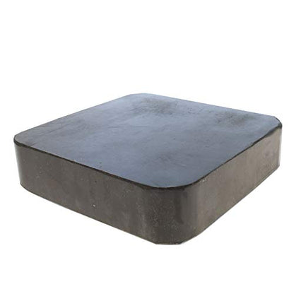 The Beadsmith Rubber Dapping Block, 4 x 4 x 1 inches, Jewelers Tool for Jewelry and Stamping