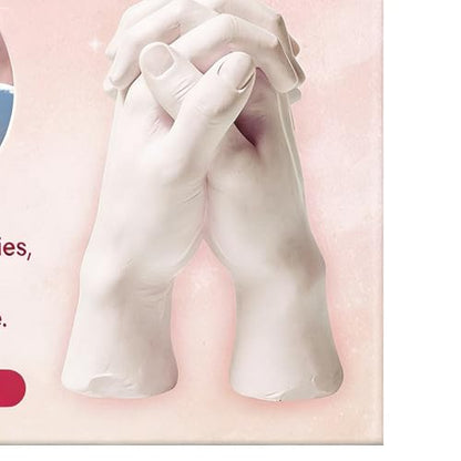 Eco Resin Casting Powder - 100g Easy Mixing Water Activated | Clay Hand Molding Kit Plaster Powder - for Mold Making Hand Sculpture Home Decor Beginners Couples
