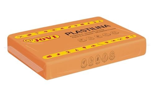 Jovi - Modeling Clay, 3 Pounds Total, 4 Non-Drying Orange Bars, 0.77lb Each | Professional Arts and Crafts Non-Toxic and Gluten Free plasticine - color: Orange