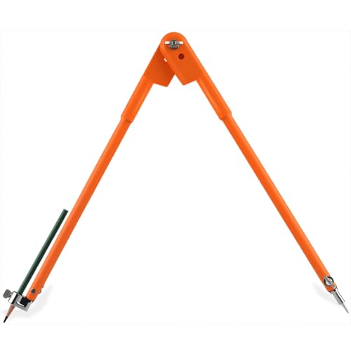 Professional Woodworking Compass Pencil Marking Compass Circle Maker Scriber Compass for Geometry (Large) - style: Large