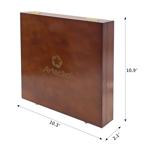 Artecho Oil Pastels Set of 120 Colors Wooden Box (10 x 70 mm) | Soft Oil Pastels, Art Painting, Drawing, Blending, Ideal Gift Choice - style: 120 Colors Gift Set