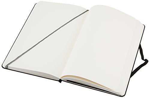 Amazon Basics Classic Blank Notebook, Hardcover, 240 Pages, 5" x 8.25", Black - size: 1 Pack, style: Unruled