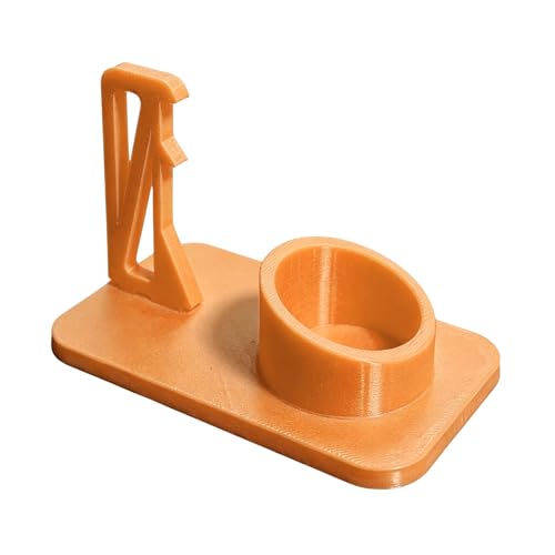 Paint Storage Rack Paint Holder for Miniature Models with Brush Drying Rack and Secure Bottle Slot Organizers - color: Orange