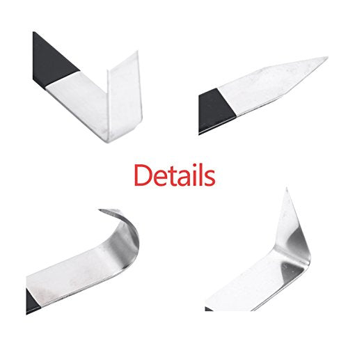 YaeTek 8 Pack Pottery Tools Stainless Steel, 8 Styles Carving Shaping Knives Craft Trimming Clay Sculpture Hand Tools Artist Ceramic Tools Set for Carving, Sculpting, Shaping, Modeling