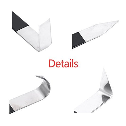 YaeTek 8 Pack Pottery Tools Stainless Steel, 8 Styles Carving Shaping Knives Craft Trimming Clay Sculpture Hand Tools Artist Ceramic Tools Set for Carving, Sculpting, Shaping, Modeling