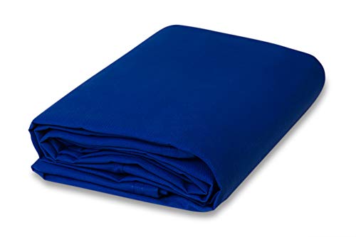 CCS Cotton Canvas Fabric (10oz) – Heavy Duty Duck Cloth for Apparel, Bags, Upholstery, Crafts & Decor – Reusable & Washable Cotton Canvas Bolt (5-Yard, Royal Blue) - color: Royal Blue